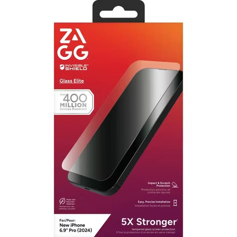 ZAGG Apple iPhone 16 Pro Max Glass Elite Screen Protector