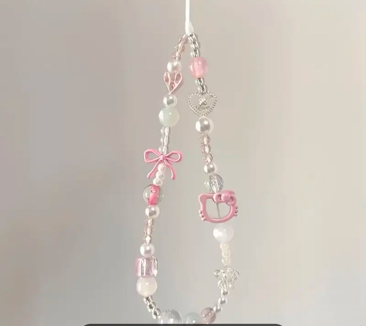 Hello kitty style phone charm